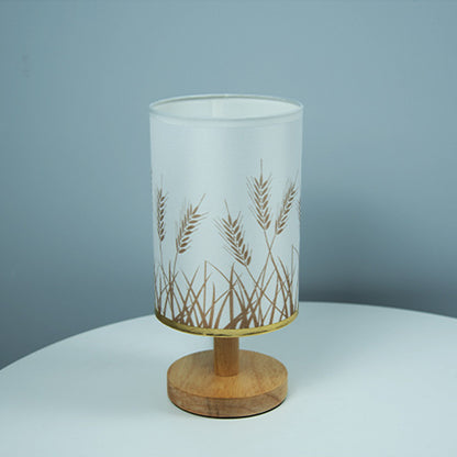 Wheat Linen Fabric Shade Classic Table Lamp