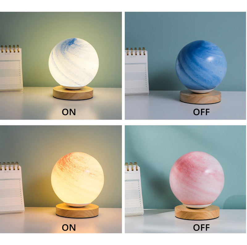 3D USB Powered Glass Planet Lamp