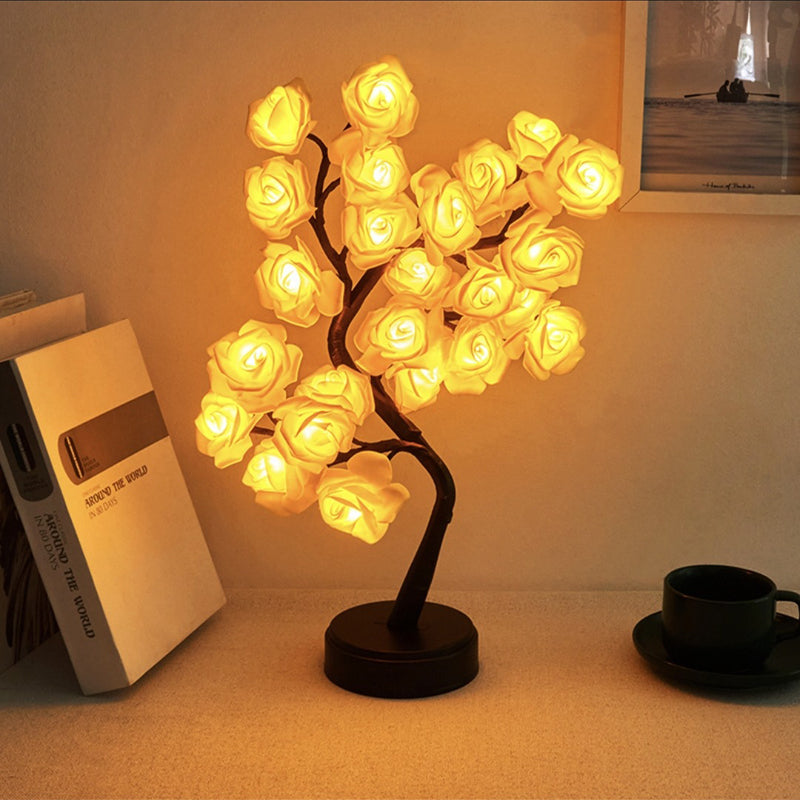 24 LED Rose Table Lamp