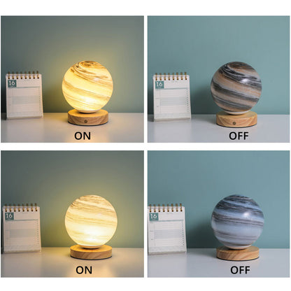 3D USB Powered Glass Planet Lamp