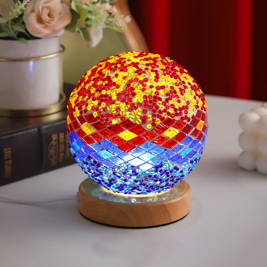 Mosaic Glass Mediterranean Table Lamps