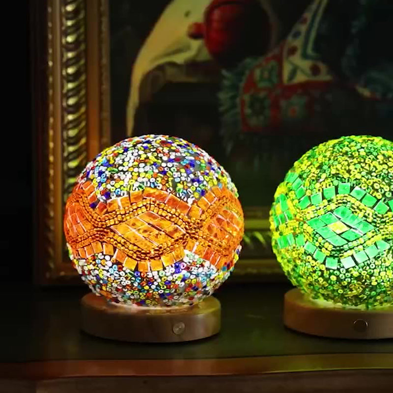 Mosaic Glass Baroque Table Lamps