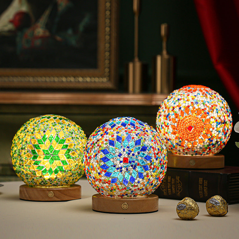 Mosaic Glass Baroque Table Lamps