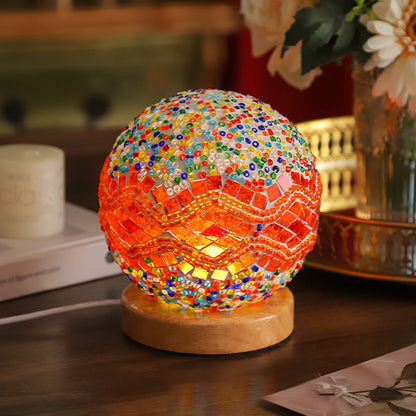 Mosaic Glass Baroque Table Lamps