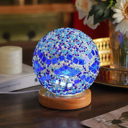 Mosaic Glass Baroque Table Lamps