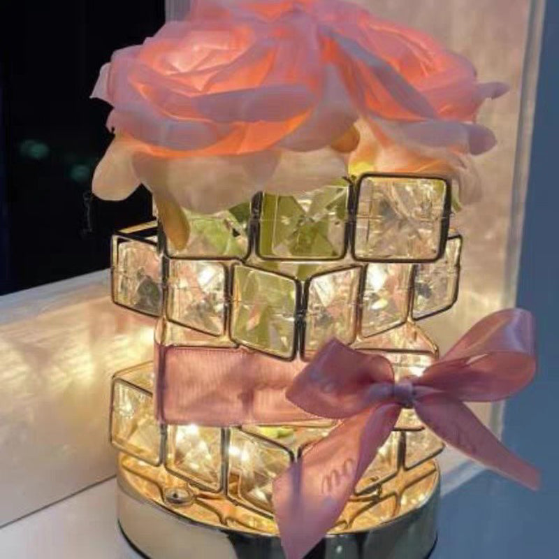 Rose Rubik's Cube Ambient Lighting