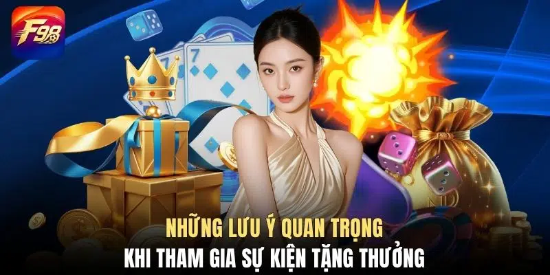 Những lưu ý quan trọng khi tham gia sự kiện tặng thưởng
